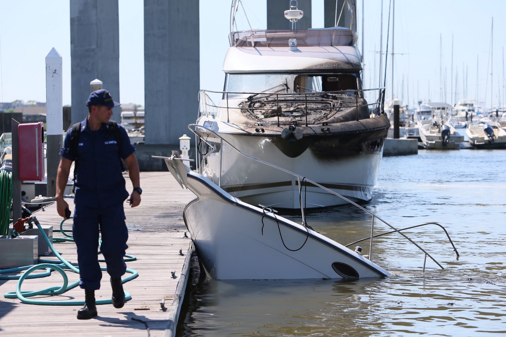 USCG Boat sink